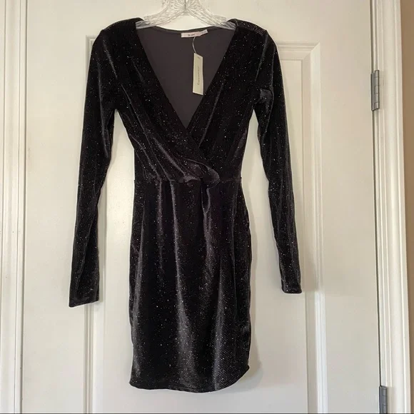 green emerald velvet dress For Love & Lemons Francesca Mini Dress